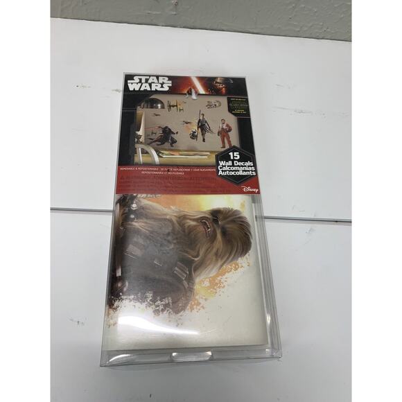 Star Wars THE FORCE AWAKENS 15 Wall Decals Rey Kylo Ren Stickers Peel & Stick - Picture 1 of 4
